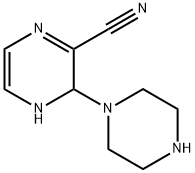 Pyrazinecarbonitrile, 3,4-dihydro-3-(1-piperazinyl)- (9CI) 구조식 이미지