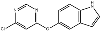 5-(6-Chloropyrimidin-4-yloxy)-1H-indole 구조식 이미지