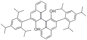 [1,1'-Binaphthalene]-2,2'-diol, 3,3'-bis[2,4,6-tris(1-Methylethyl)phenyl]- Structure