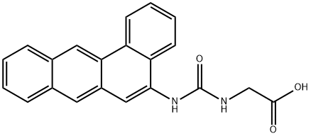 N-(Benz[a]anthracen-5-ylcarbamoyl)glycine Structure