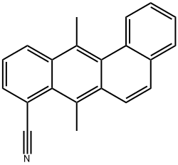 7,12-Dimethylbenz[a]anthracene-8-carbonitrile 구조식 이미지
