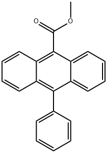 10-Phenylanthracene-9-carboxylic acid, methyl ester 구조식 이미지