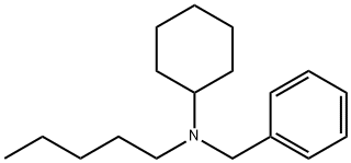 N-시클로헥실-N-펜틸벤질아민 구조식 이미지