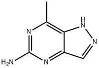 1H-Pyrazolo[4,3-d]pyrimidin-5-amine, 7-methyl- (9CI) 구조식 이미지