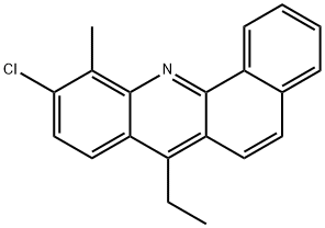 10-클로로-7-에틸-11-메틸벤즈[c]아크리딘 구조식 이미지