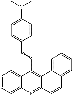 12-[p-(디메틸아미노)스티릴]벤즈[a]아크리딘 구조식 이미지
