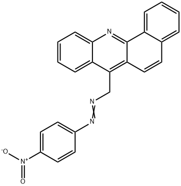 7-[(p-니트로페닐아조)메틸]벤즈[c]아크리딘 구조식 이미지