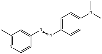 4-[[p-(디메틸아미노)페닐]아조]-2-메틸피리딘 구조식 이미지