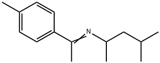 N-(4-메틸펜탄-2-일)-1-(4-메틸페닐)에탄이민 구조식 이미지