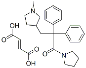 but-2-enedioic acid, 3-(1-methylpyrrolidin-3-yl)-2,2-diphenyl-1-pyrrol idin-1-yl-propan-1-one Structure