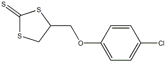 4-[(4-chlorophenoxy)methyl]-1,3-dithiolane-2-thione 구조식 이미지