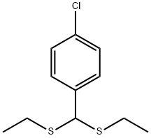 1-[bis(ethylsulfanyl)methyl]-4-chloro-benzene 구조식 이미지