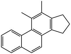 16,17-Dihydro-11,12-dimethyl-15H-cyclopenta[a]phenanthrene 구조식 이미지