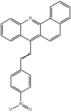 7-(p-니트로스티릴)벤즈[c]아크리딘 구조식 이미지