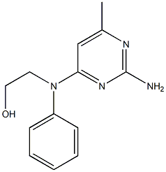 2-[(2-amino-6-methyl-pyrimidin-4-yl)-phenyl-amino]ethanol 구조식 이미지