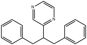2-(1,3-diphenylpropan-2-yl)pyrazine Structure