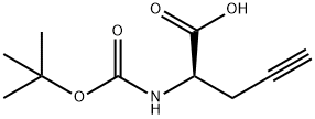 (R)-N-BOC-Propargylglycine Structure