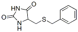 5-(benzylsulfanylmethyl)imidazolidine-2,4-dione 구조식 이미지