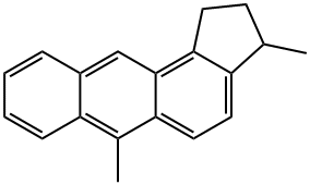 2,3-Dihydro-3,6-dimethyl-1H-cyclopent[a]anthracene 구조식 이미지