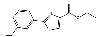 2-(2-ETHYL-PYRIDIN-4-YL)-THIAZOLE-4-CARBOXYLIC ACID ETHYL ESTER Structure