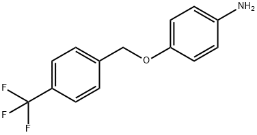 BenzenaMine, 4-[[4-(trifluoroMethyl)phenyl]Methoxy]- Structure