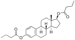 estra-1,3,5(10)-triene-3,17beta-diol dibutyrate  Structure