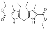 DIETHYL 5,5'-METHYLENEBIS(4-ETHYL-3-METHYL-2-PYRROLECARBOXYLATE) 구조식 이미지