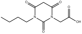 3-부틸테트라히드로-2,4,6-트리옥소-2H-피리미딘-1-아세트산 구조식 이미지