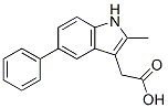 2-(2-methyl-5-phenyl-1H-indol-3-yl)acetic acid Structure