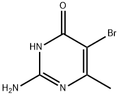 2-AMINO-5-BROMO-4-HYDROXY-6-METHYLPYRIMIDINE 구조식 이미지