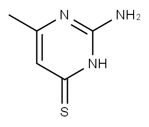 4(1H)-Pyrimidinethione, 2-amino-6-methyl- (9CI) 구조식 이미지
