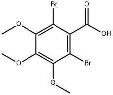 2,6-dibromo-3,4,5-trimethoxy-benzoic acid 구조식 이미지