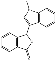 3-(1-methylindol-3-yl)-3H-isobenzofuran-1-one Structure