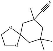 7,7,9-trimethyl-1,4-dioxaspiro[4.5]decane-9-carbonitrile Structure
