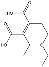 (Z)-2-(2-ethoxyethyl)-3-ethyl-but-2-enedioic acid 구조식 이미지