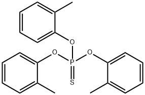 Tri-o-tolylthiophosphate Structure