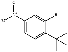 2-브로모-4-니트로-1-tert-부틸-벤젠 구조식 이미지