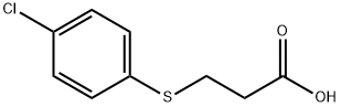 3-[(4-CHLOROPHENYL)SULFANYL]PROPANOIC ACID Structure