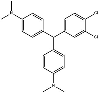 4-[(3,4-디클로로페닐)-(4-디메틸아미노페닐)메틸]-N,N-디메틸-아닐린 구조식 이미지