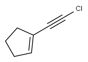 Cyclopentene, 1-(chloroethynyl)- (9CI) 구조식 이미지