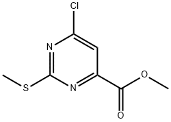 메틸6-클로로-2-메틸설파닐-피리미딘-4-카복실레이트 구조식 이미지