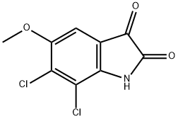 6,7-dichloro-5-methoxy-1H-indole-2,3-dione Structure