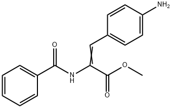 methyl 3-(4-aminophenyl)-2-benzamido-prop-2-enoate Structure
