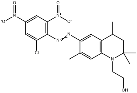 6-[(2-chloro-4,6-dinitrophenyl)azo]-3,4-dihydro-2,2,4,7-tetramethyl-2H-quinoline-1-ethanol Structure
