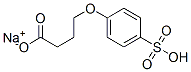 4-(4-Sulfophenoxy)butyric acid monosodium salt 구조식 이미지