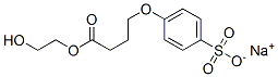 4-[3-[(2-Hydroxyethoxy)carbonyl]propoxy]benzenesulfonic acid sodium salt 구조식 이미지