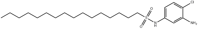 N-(3-amino-4-chlorophenyl)hexadecane-1-sulphonamide Structure