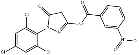 1-(2',4',6'-Trichlorophenyl)-3-(3-nitrobenzamido)-5-pyrazolone Structure