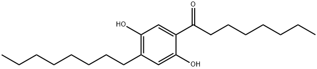 1-(2,5-Dihydroxy-4-octylphenyl)-1-octanone 구조식 이미지