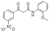2-(3-NITROBENZOYL)-ACETIC ACID-O-ANISIDIDE Structure